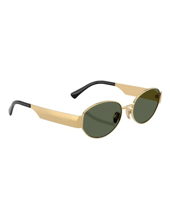 Vogue Eyewear Metal Sunglasses in Gold image 5