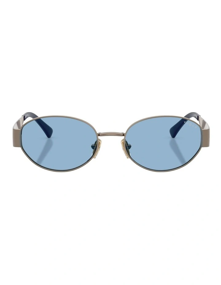 Vogue Eyewear Metal Sunglasses in Beige image 1