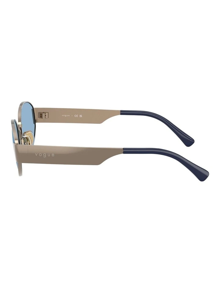 Vogue Eyewear Metal Sunglasses in Beige image 2