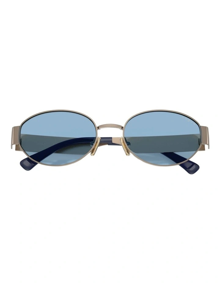 Vogue Eyewear Metal Sunglasses in Beige image 3