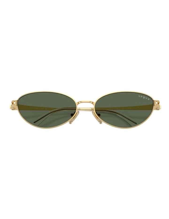 Vogue Eyewear  Metal Sunglasses in Gold image 4