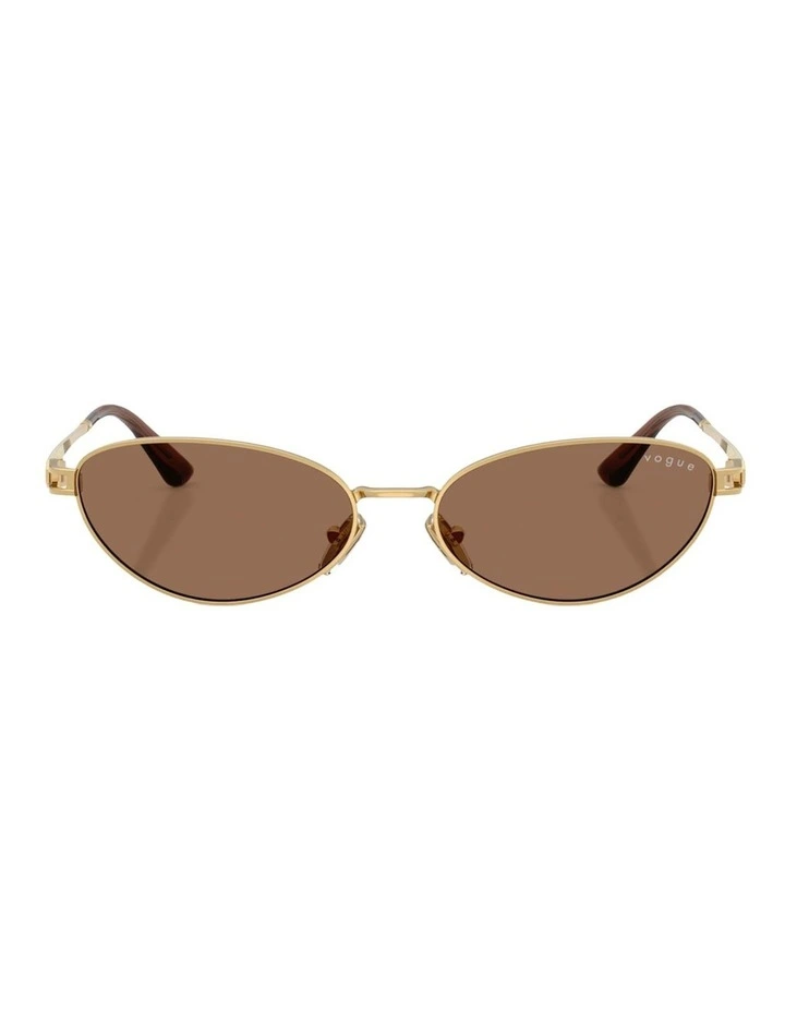 Vogue Eyewear Metal Sunglasses in Gold image 2
