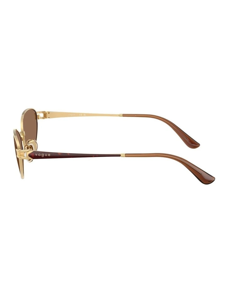 Vogue Eyewear Metal Sunglasses in Gold image 3