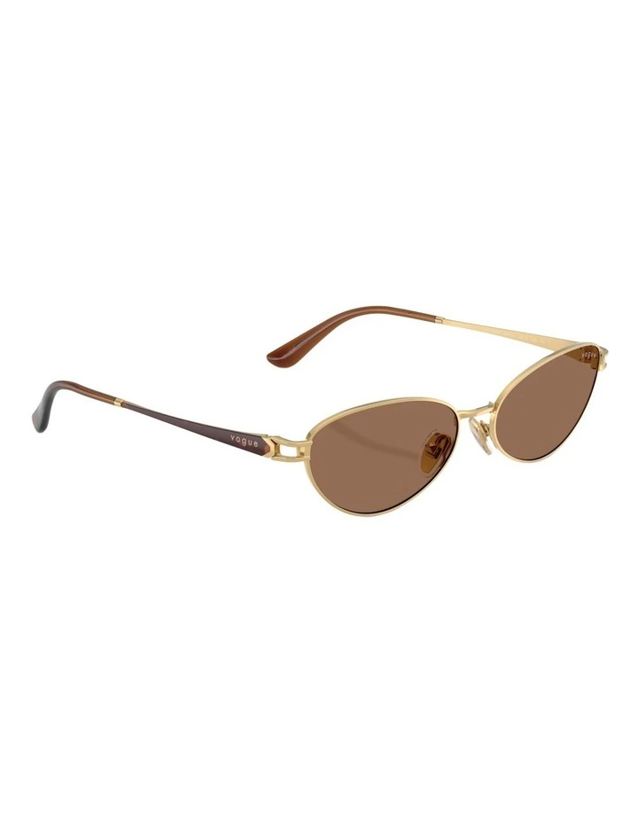 Vogue Eyewear Metal Sunglasses in Gold image 5