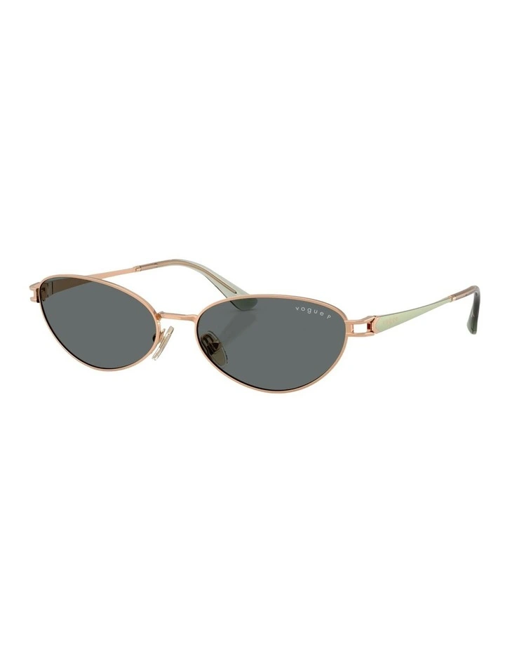 Vogue Eyewear Metal Polarised Sunglasses in Pink image 1