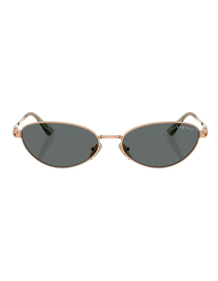Vogue Eyewear Metal Polarised Sunglasses in Pink image 2