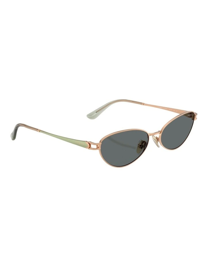 Vogue Eyewear Metal Polarised Sunglasses in Pink image 5