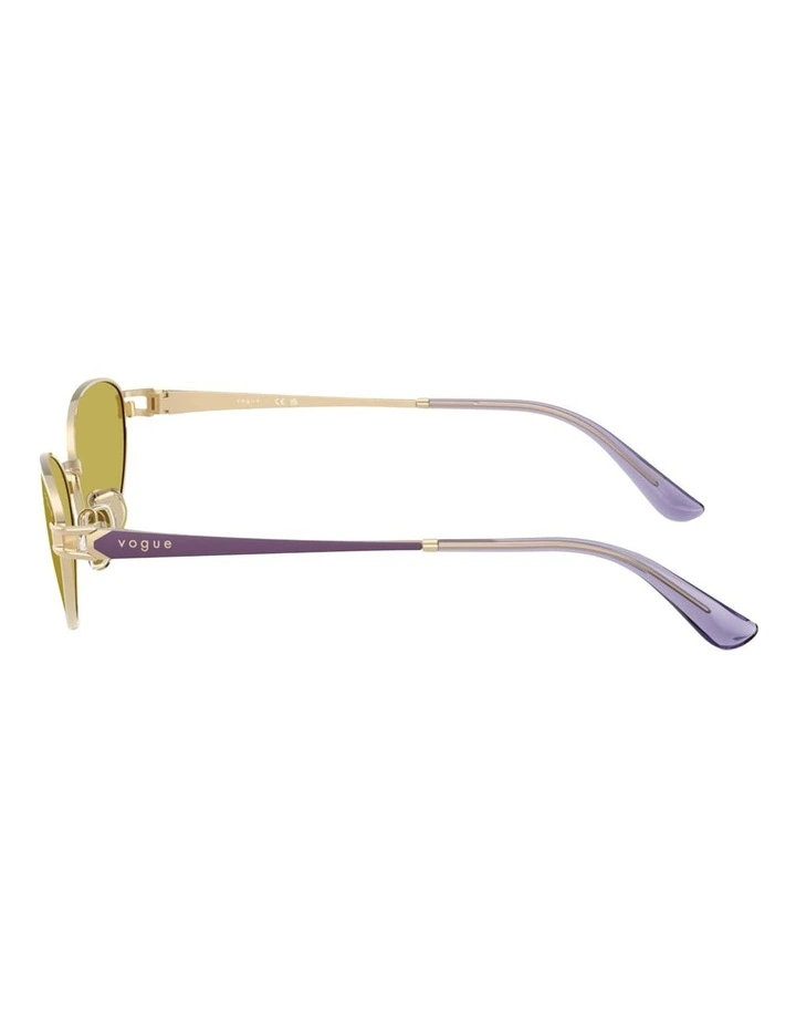 Vogue Eyewear Metal Sunglasses in Gold image 3