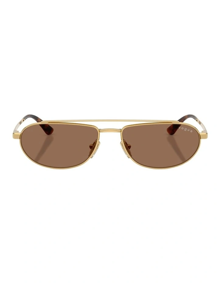 Vogue Eyewear Metal Sunglasses in Gold image 1