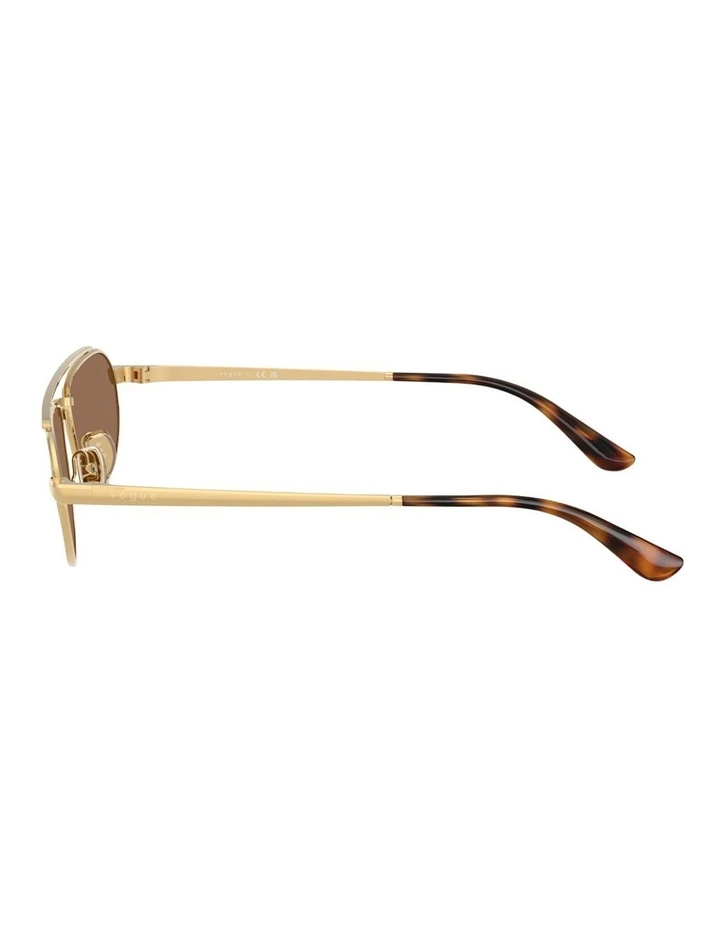 Vogue Eyewear Metal Sunglasses in Gold image 2