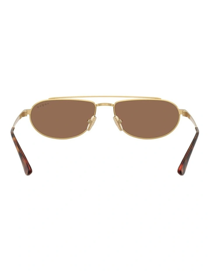 Vogue Eyewear Metal Sunglasses in Gold image 3