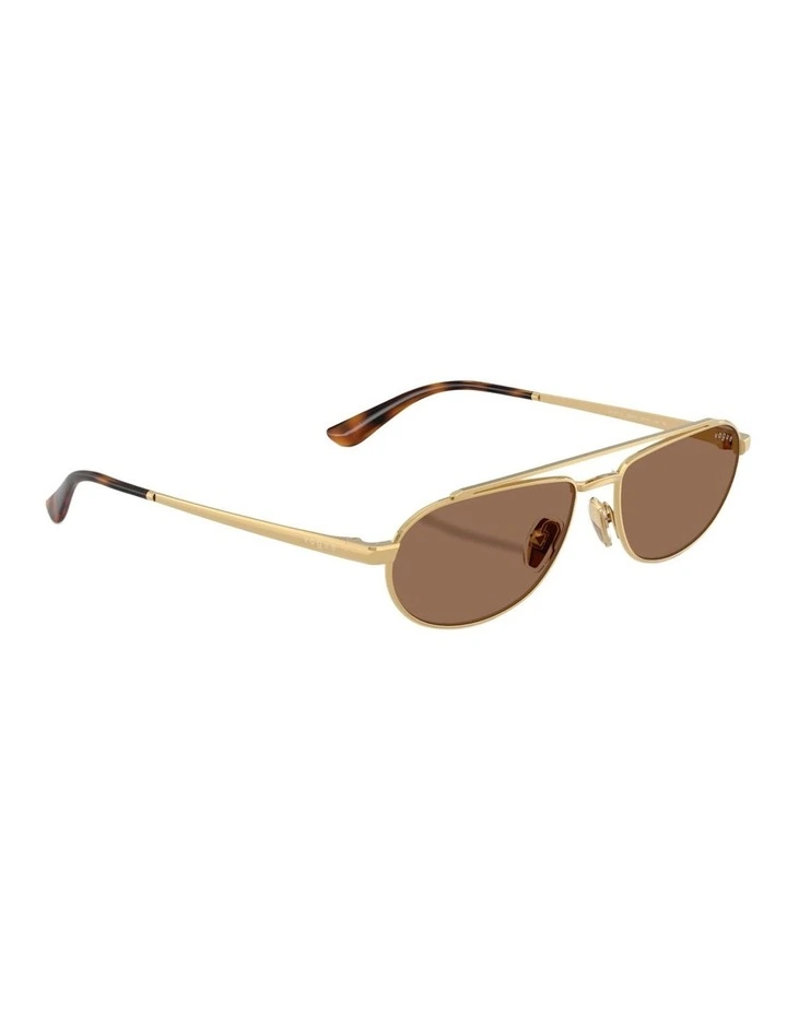 Vogue Eyewear Metal Sunglasses in Gold image 5