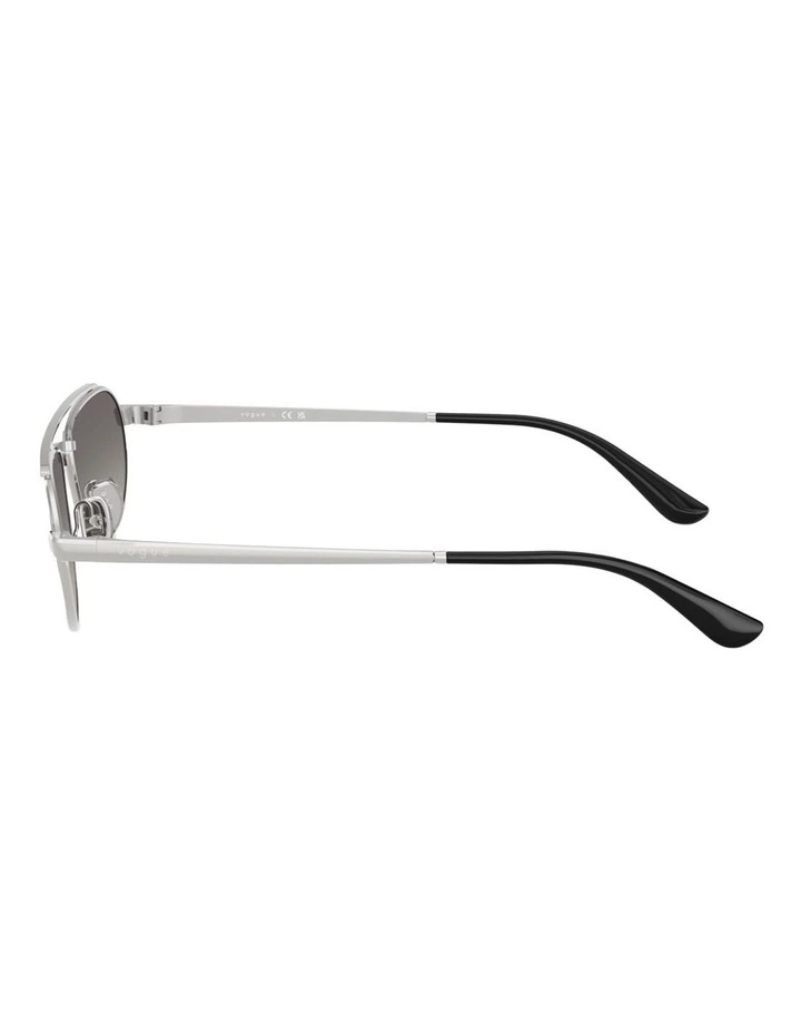 Vogue Eyewear Metal Polarised Sunglasses in Silver image 2