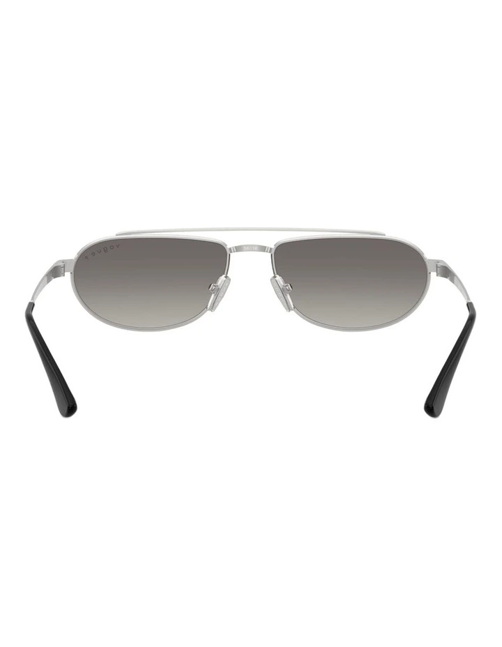 Vogue Eyewear Metal Polarised Sunglasses in Silver image 3