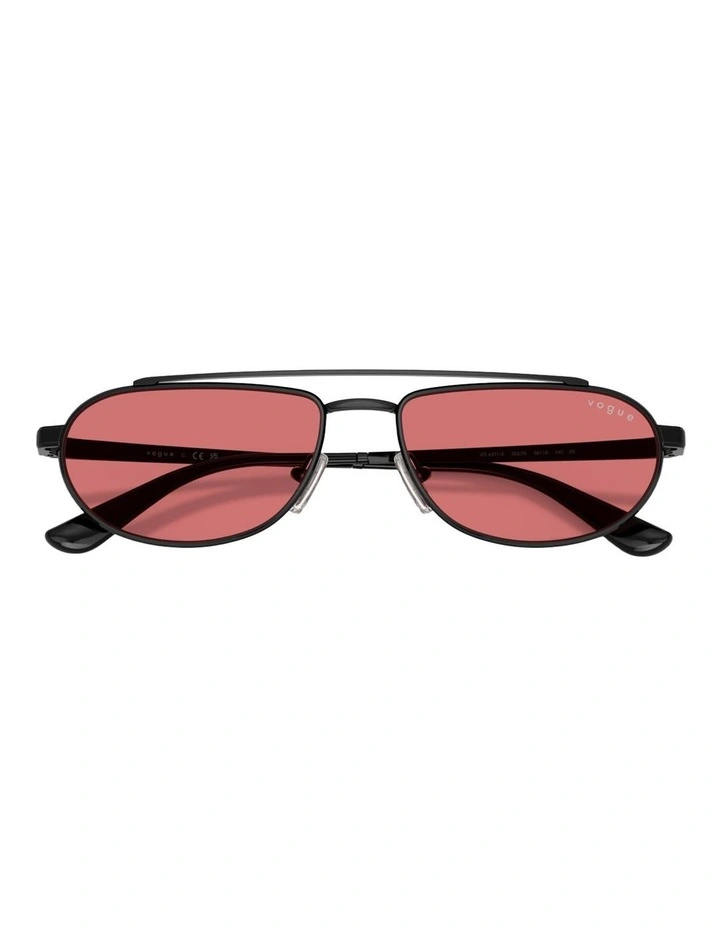 Vogue Eyewear Metal Sunglasses in Black image 4