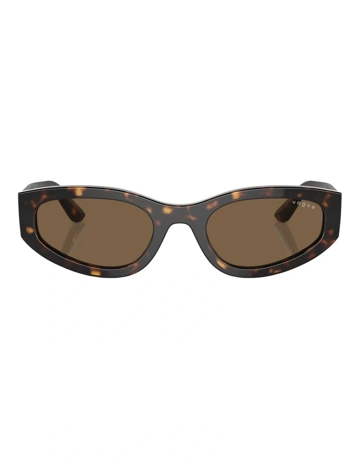 Vogue Eyewear  Acetate Sunglasses in Brown image 2