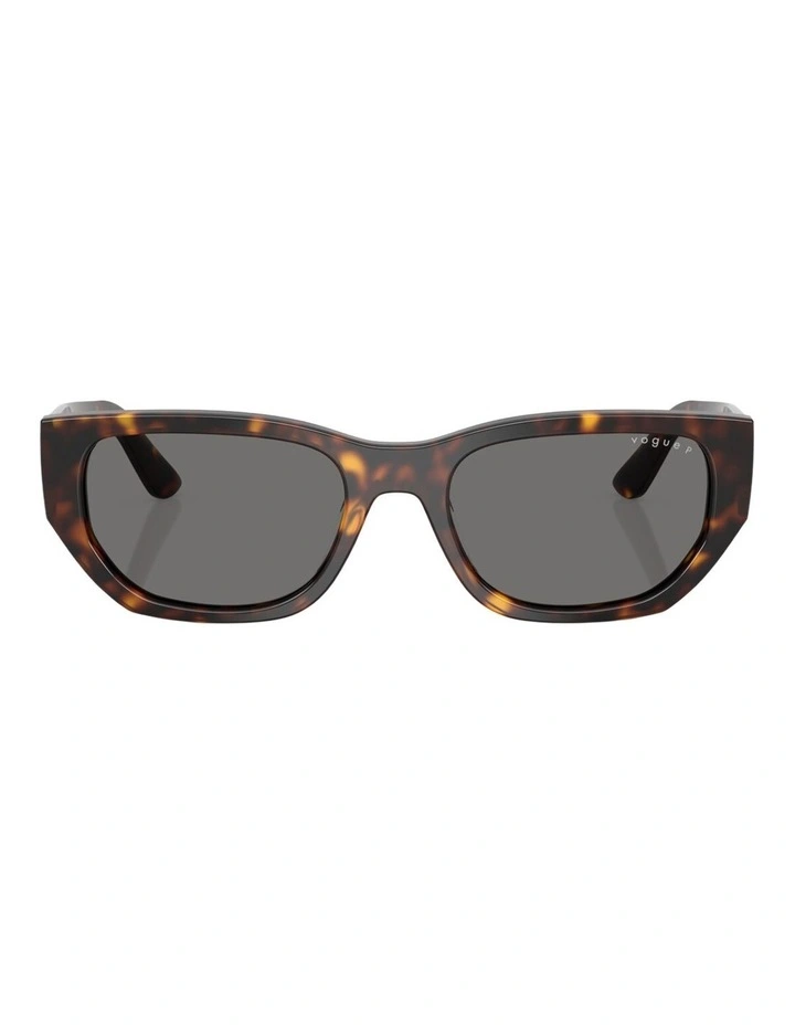 Vogue Eyewear  Acetate Polarised Sunglasses in Brown image 2