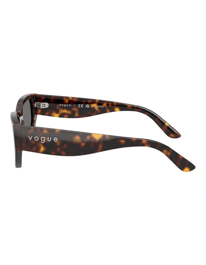 Vogue Eyewear  Acetate Polarised Sunglasses in Brown image 3