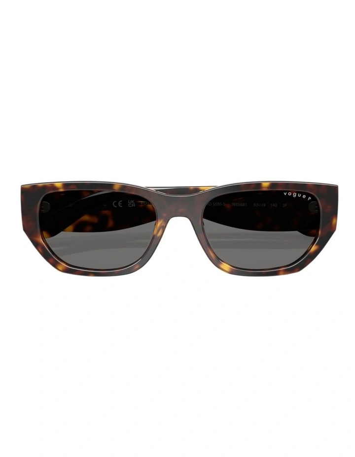 Vogue Eyewear  Acetate Polarised Sunglasses in Brown image 4