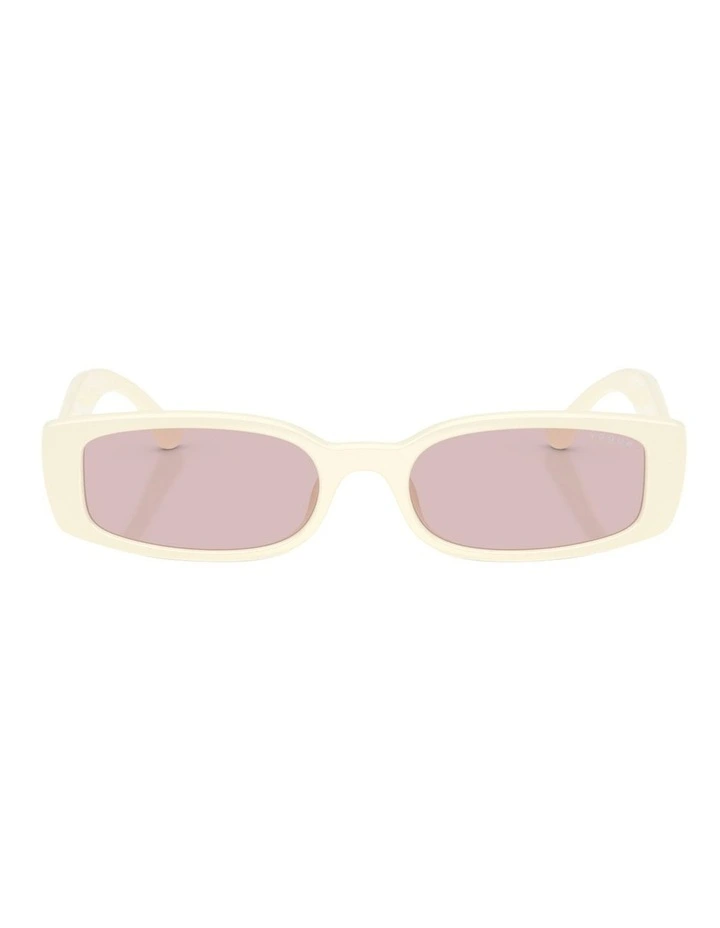 Vogue Eyewear  Propionate Sunglasses in White image 2