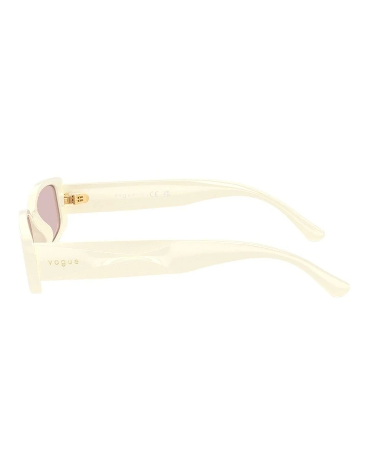 Vogue Eyewear  Propionate Sunglasses in White image 3