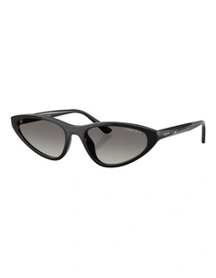 Vogue Eyewear  Propionate Polarised Sunglasses in Black