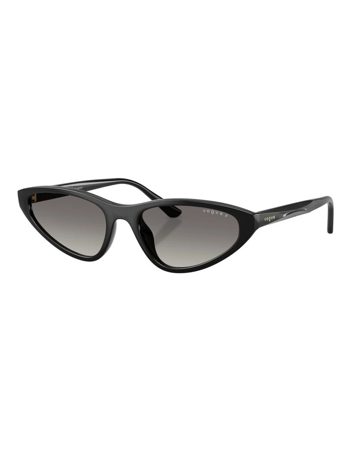 Vogue Eyewear Propionate Polarised Sunglasses in Black image 1