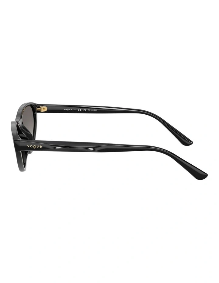 Vogue Eyewear Propionate Polarised Sunglasses in Black image 3