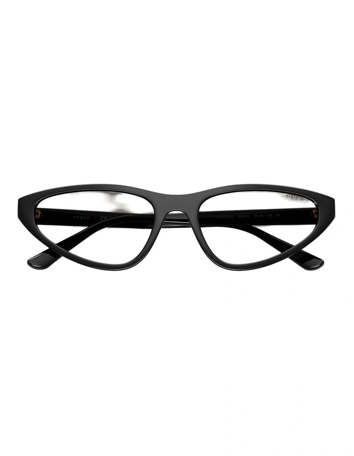 Vogue Eyewear Propionate Polarised Sunglasses in Black image 4