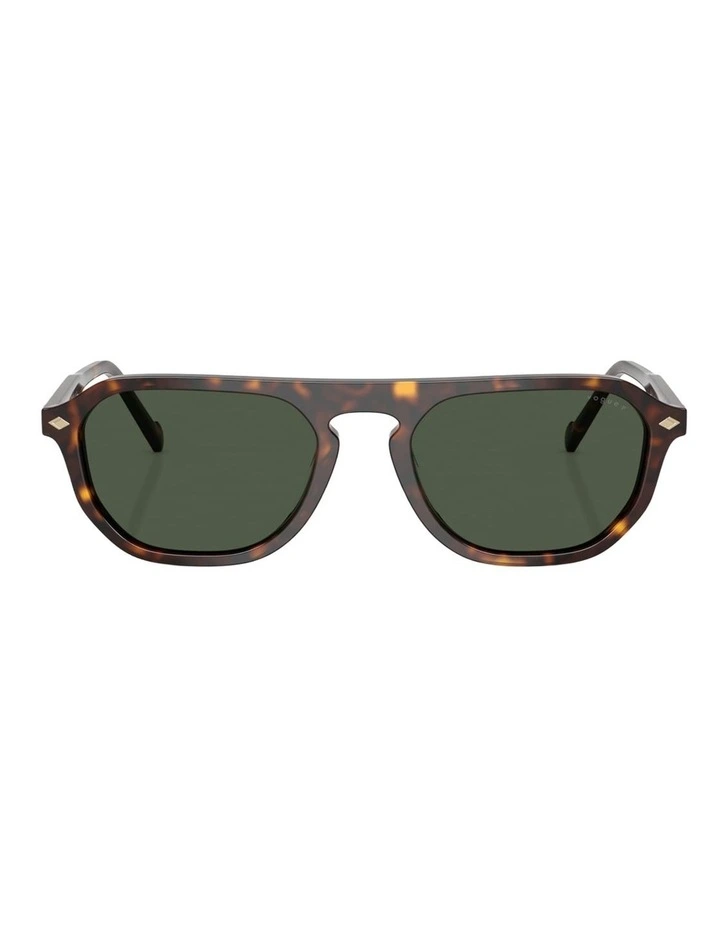 Vogue Eyewear Acetate Polarised Sunglasses in Brown image 2