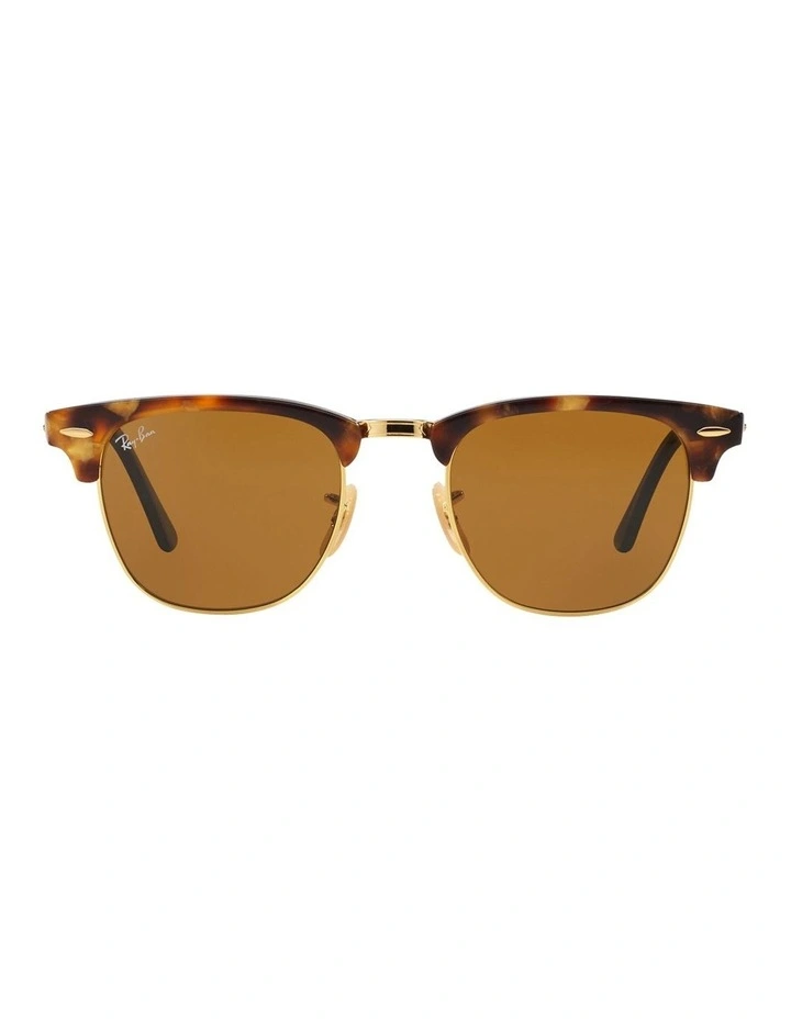 Clubmaster Fleck Brown RB3016 Sunglasses image 1