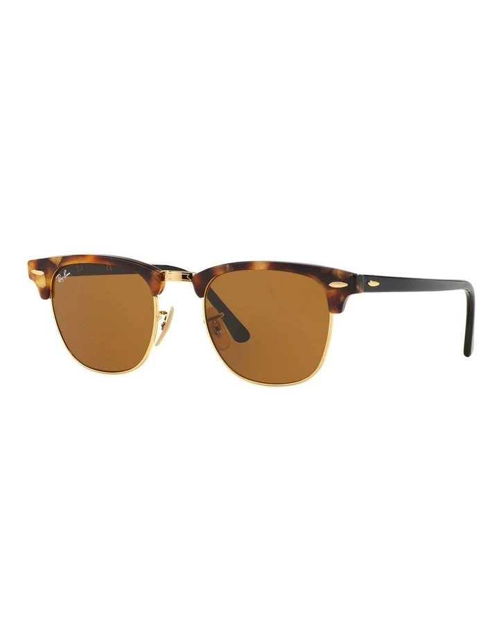 Clubmaster Fleck Brown RB3016 Sunglasses image 4