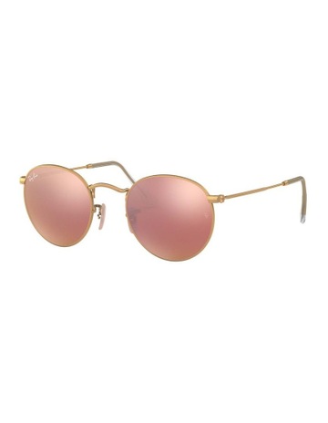 Ray-Ban Round Metal Gold RB3447 Sunglasses | MYER