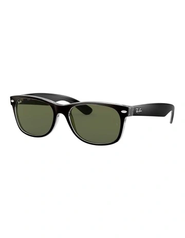 New Wayfarer Color Mix Black RB2132 Sunglasses
