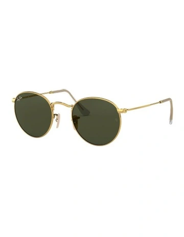 Round Metal Gold RB3447 Sunglasses