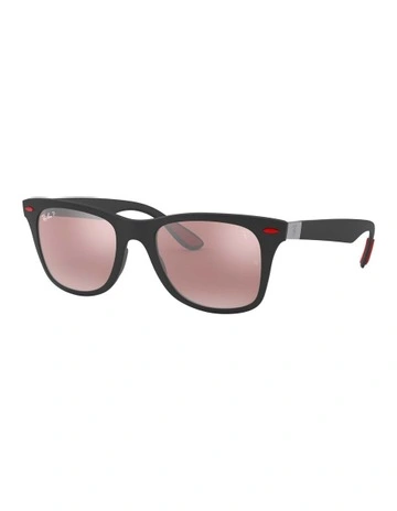 RB4195M Scuderia Ferrari Black Polarised Sunglasses