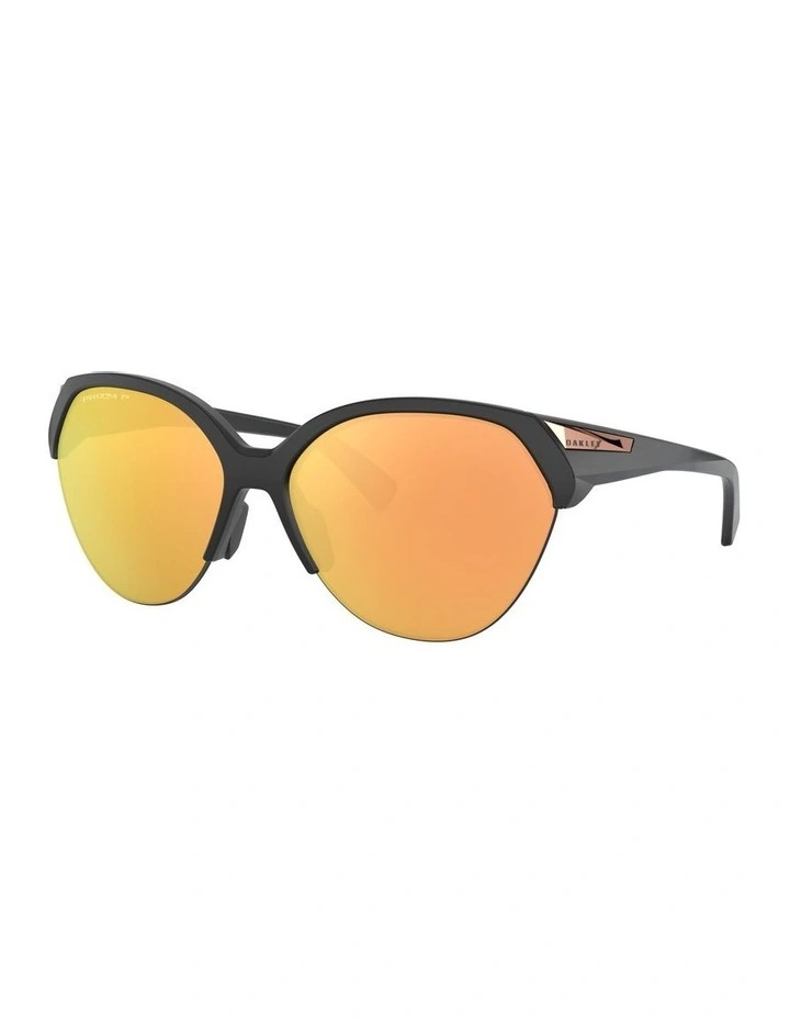 Oakley Trailing Point Black OO9447 Polarised Sunglasses | Pink Lens image 2