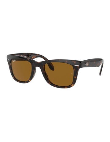 Ray-Ban Wayfarer Folding Brown RB4105 Sunglasses | MYER