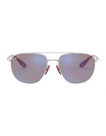 RB3659M Scuderia Ferrari Silver Polarised Sunglasses