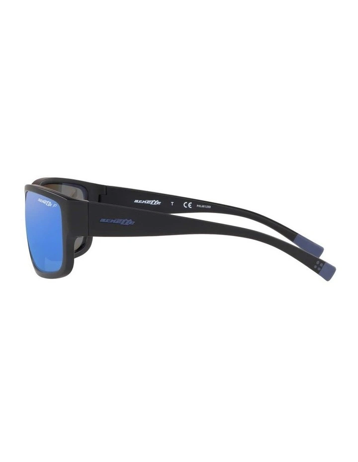 Arnette AN4256 Bushwick Black Polarised Sunglasses | Blue Lens image 4