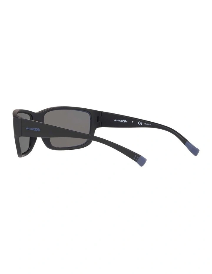 Arnette AN4256 Bushwick Black Polarised Sunglasses | Blue Lens image 5