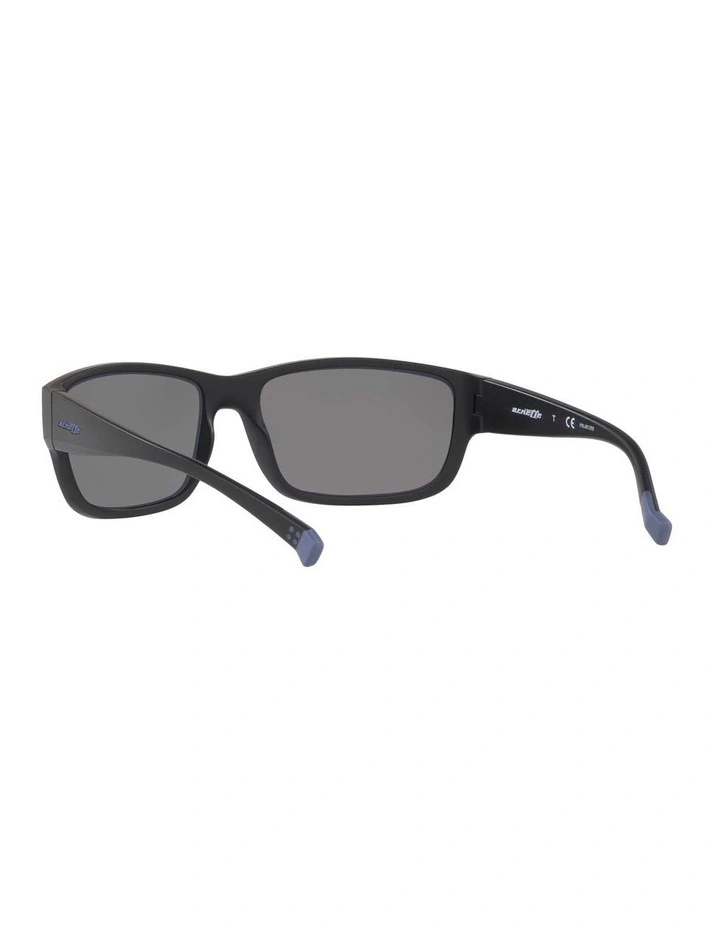 Arnette AN4256 Bushwick Black Polarised Sunglasses | Blue Lens image 6