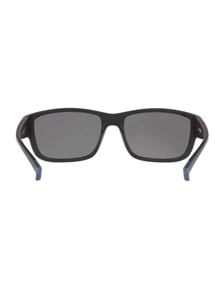 Arnette AN4256 Bushwick Black Polarised Sunglasses | Blue Lens image 7