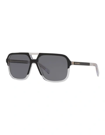 DG4354 Black Polarised Sunglasses