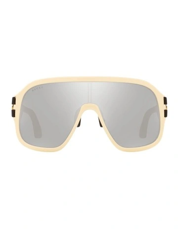 GG0663S White Sunglasses