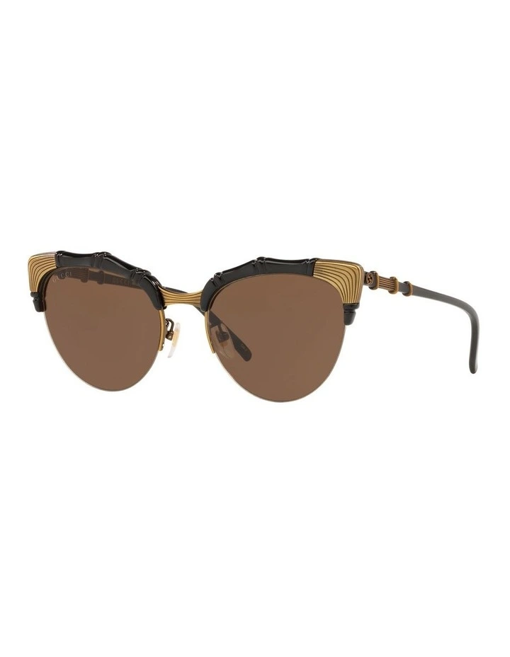 GG0661S Gold Sunglasses image 1