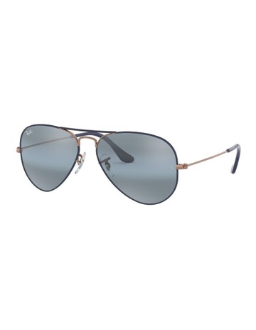 Ray-Ban Aviator Washed Evolve Black RB3025 Sunglasses | MYER
