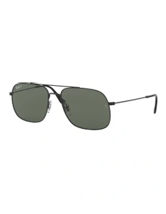 RB3595 Black Polarised Sunglasses