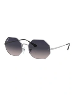 Octagon 1972 Silver RB1972 Polarised Sunglasses