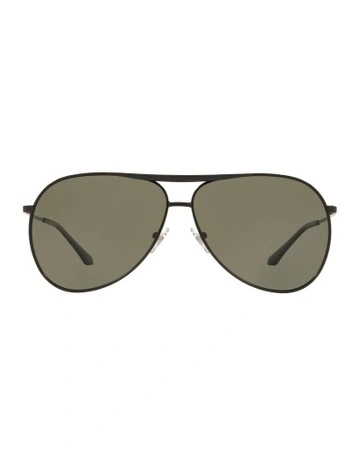 HU1006 Black Polarised Sunglasses